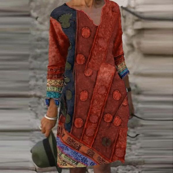 casual dresses women's vintage v neck dress fashion plus size printed loose long-sleeved daily floral print d23, Black;gray
casual dresses women's vintage v neck dress fashion plus size printed loose long-sleeved daily floral print d23, Black;gray