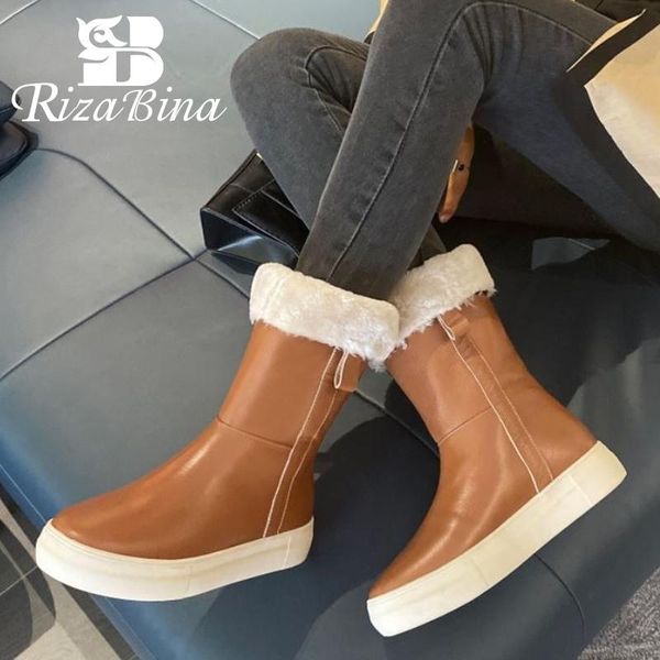 boots rizabina women snow real leather warm plush fur winter shoes woman mid calf fashion short boot size 34-40, Black
boots rizabina women snow real leather warm plush fur winter shoes woman mid calf fashion short boot size 34-40, Black