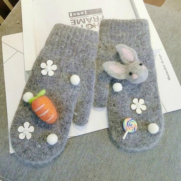 five fingers gloves arrive women korea carrot cashmere cute warm mittens winter spring female accessories, Blue;gray
five fingers gloves arrive women korea carrot cashmere cute warm mittens winter spring female accessories, Blue;gray