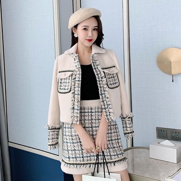 autumn short coat and winter 2020 new mink tassel short coat half skirt imperial sister two ladies small fragrance suit women fashion yfyvg, Gray
autumn short coat and winter 2020 new mink tassel short coat half skirt imperial sister two ladies small fragrance suit women fashion yfyvg, Gray