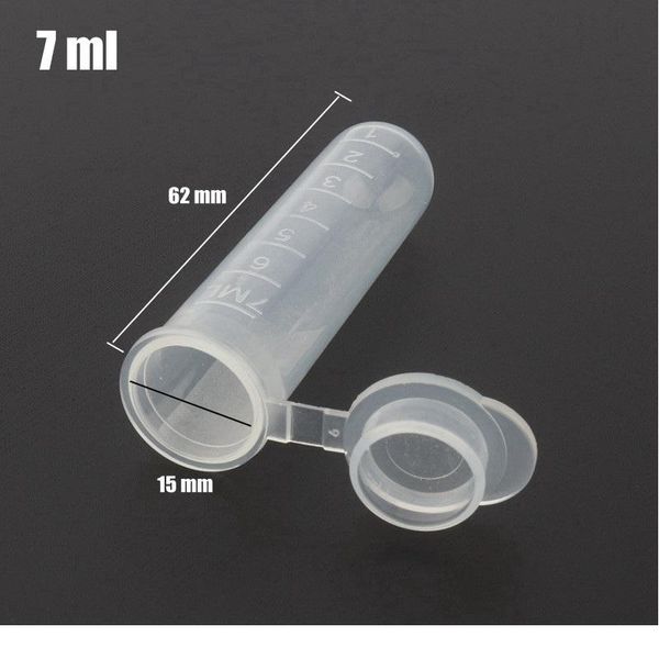 100pcs 15*62mm 7ml plastic transparent centrifuge tube home garden plants seedling storage container ep bottles sqcydz 
100pcs 15*62mm 7ml plastic transparent centrifuge tube home garden plants seedling storage container ep bottles sqcydz
