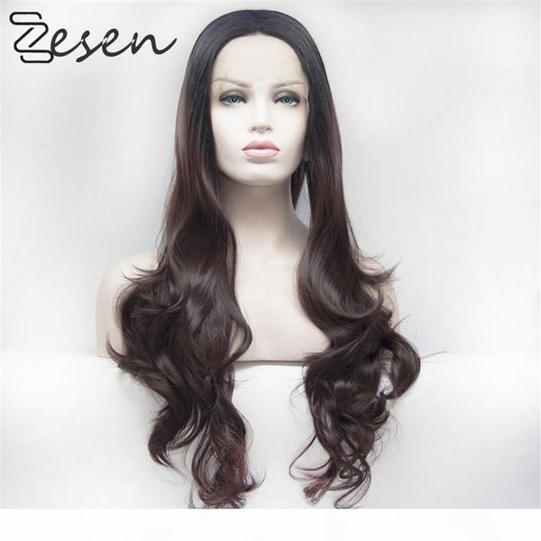 zesen long wavy wig synthetic hair wigs for women cosplay party natural dark brown high density heat resistant, Black
zesen long wavy wig synthetic hair wigs for women cosplay party natural dark brown high density heat resistant, Black