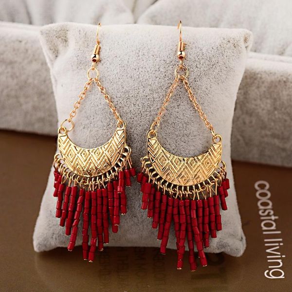 dangle & chandelier oiquei 2021 bohemia gold metal moon shaped red rice beads jhumka tassel drop earrings for women ethnic gypsy jewelry, Silver
dangle & chandelier oiquei 2021 bohemia gold metal moon shaped red rice beads jhumka tassel drop earrings for women ethnic gypsy jewelry, Silver