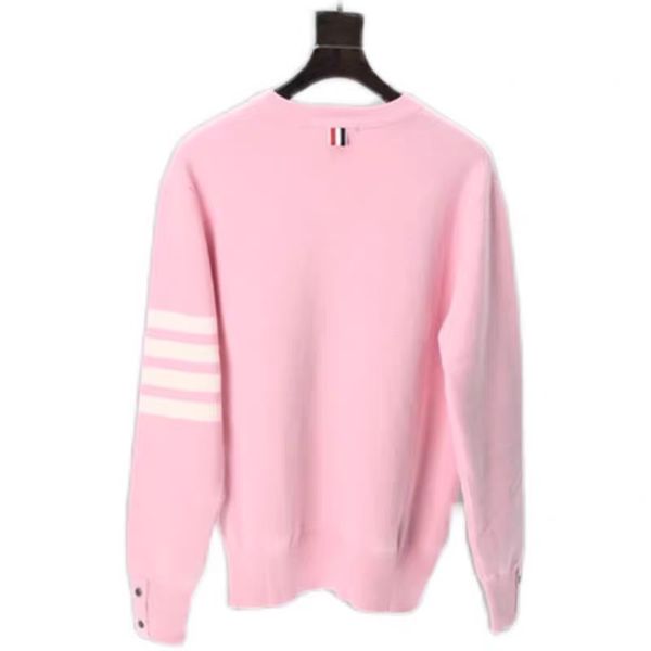 mens and womens thom autumn and winter classic four-bar red and blue 4-color casual long-sleeved round neck sweater browne 2020, Black
mens and womens thom autumn and winter classic four-bar red and blue 4-color casual long-sleeved round neck sweater browne 2020, Black