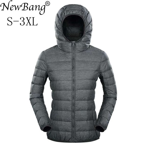 newbang ultra women duck down jacket hooded feather coat matt windproof thin warm light weight female jackets y201026, Black
newbang ultra women duck down jacket hooded feather coat matt windproof thin warm light weight female jackets y201026, Black