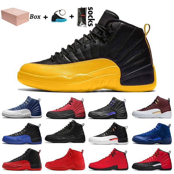 with box 2021 university gold jumpman 12 12s basketball shoes reverse flu game dark concord mens trainers sneakers big size 13, White;red
with box 2021 university gold jumpman 12 12s basketball shoes reverse flu game dark concord mens trainers sneakers big size 13, White;red