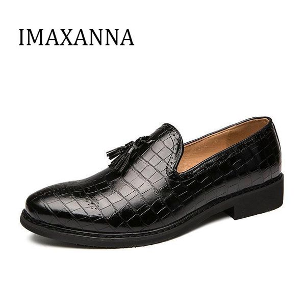 imaxanna 2020 men shoe dress man loafers leather shoes brogue footwear soft comfortable wedding party shoes men, Black
imaxanna 2020 men shoe dress man loafers leather shoes brogue footwear soft comfortable wedding party shoes men, Black