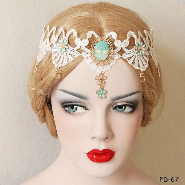 bohemian lolita lace dangle headband cosplay masquerade party princess crown rhinestone tassel head hairband bride beach wedding headpiece, Black;brown 
bohemian lolita lace dangle headband cosplay masquerade party princess crown rhinestone tassel head hairband bride beach wedding headpiece, Black;brown