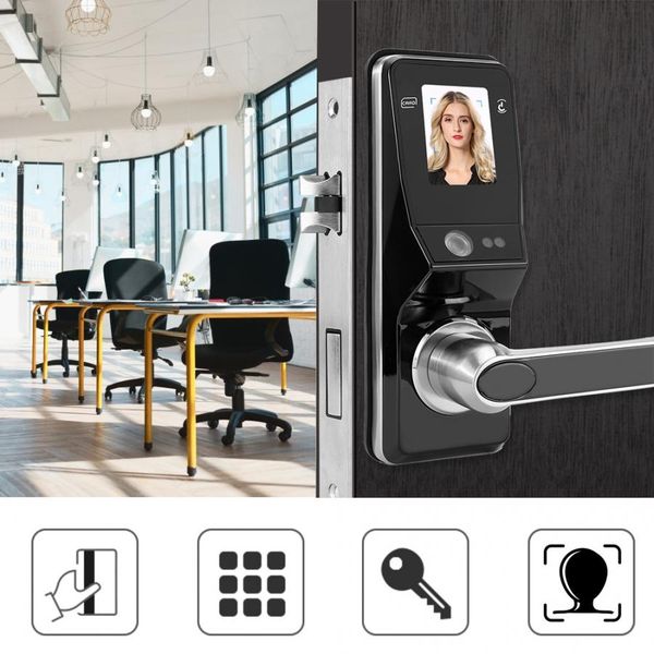 face facial recognition door handle lock smart door locks electronic keyless password ic card locks home security accessories
face facial recognition door handle lock smart door locks electronic keyless password ic card locks home security accessories