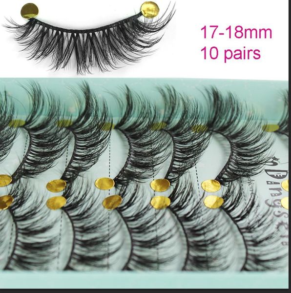 false eyelashes 10 pairs 3d lashes soft hair mink handmade 17-18mm long wispy fluffy makeup tools
false eyelashes 10 pairs 3d lashes soft hair mink handmade 17-18mm long wispy fluffy makeup tools