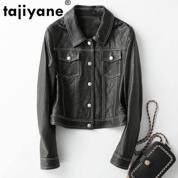 women's leather & faux 100% real genuine jacket women winter sheepskin coat 2021 autumn korean short slim motobiker coats yk-801, Black
women's leather & faux 100% real genuine jacket women winter sheepskin coat 2021 autumn korean short slim motobiker coats yk-801, Black