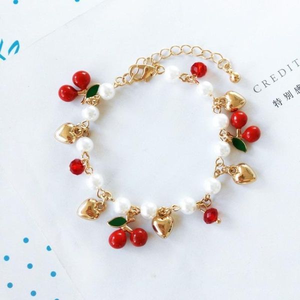 korean creative cute cherry love temperament imitation pearl fashion girl student bracelet jewelry female accessories, Black
korean creative cute cherry love temperament imitation pearl fashion girl student bracelet jewelry female accessories, Black