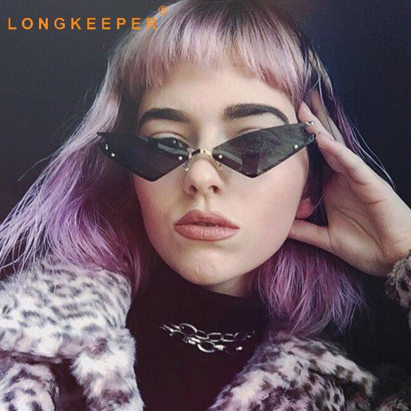 sunglasses longkeeper cat eye women brand design rimless sun glasses female vintage narrow triangle eyewear gafas de sol mujer, White;black
sunglasses longkeeper cat eye women brand design rimless sun glasses female vintage narrow triangle eyewear gafas de sol mujer, White;black