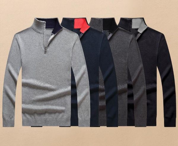 men's half zipper cotton sweater jersey big horse jumper hombre pull homme hiver pullover men knitted sweaters, White;black
men's half zipper cotton sweater jersey big horse jumper hombre pull homme hiver pullover men knitted sweaters, White;black