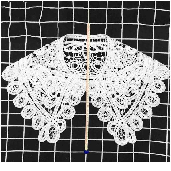white milk silk big collar flower korean women's hollow lace detachable lapel shirt fake collar women clothes acc jllbho, Blue;red
white milk silk big collar flower korean women's hollow lace detachable lapel shirt fake collar women clothes acc jllbho, Blue;red