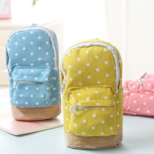 cute korean big capacity canvas backpack polka dot pencils bag pencil cases pen storage cosmetic bags for women school office
cute korean big capacity canvas backpack polka dot pencils bag pencil cases pen storage cosmetic bags for women school office