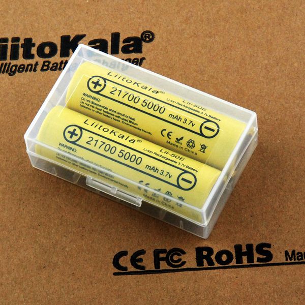 liitokala 21700 5000mah rechargeable battery 3.7v 10c discharge high-power high-capacity battery, used for big equipment flashlight, with bo
liitokala 21700 5000mah rechargeable battery 3.7v 10c discharge high-power high-capacity battery, used for big equipment flashlight, with bo