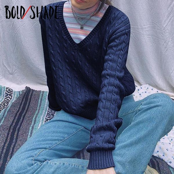 bold shade 90s streetwear fashion solid sweaters v-neck long sleeve women knit jumper vintage casual autumn winter pullovers hot, White;black
bold shade 90s streetwear fashion solid sweaters v-neck long sleeve women knit jumper vintage casual autumn winter pullovers hot, White;black