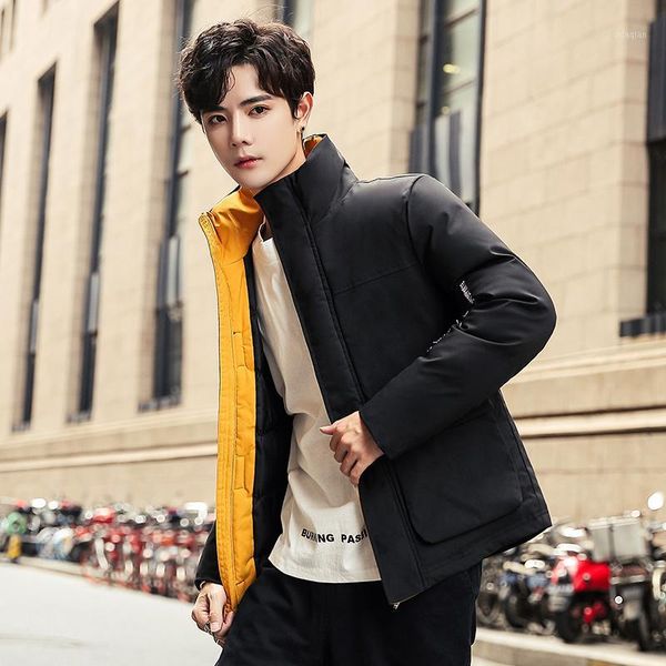 men's down & parkas autumn winter jacket fashion trend casual thickened warm cotton-padded clothes slim baseball coats plus size 6xl1, Black
men's down & parkas autumn winter jacket fashion trend casual thickened warm cotton-padded clothes slim baseball coats plus size 6xl1, Black