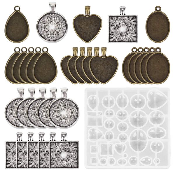 necklace pandent making kit resin molds for jewelry silicone epoxy mold resin diy jewelry pendants resin crafts accessories kimter-c168fz
necklace pandent making kit resin molds for jewelry silicone epoxy mold resin diy jewelry pendants resin crafts accessories kimter-c168fz