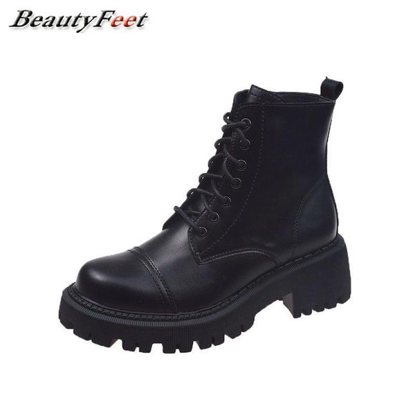 2020 new autumn winter boots lace up zip solid leather platform shoes for women shoes woman square heels ankle boots plus size, Black
2020 new autumn winter boots lace up zip solid leather platform shoes for women shoes woman square heels ankle boots plus size, Black