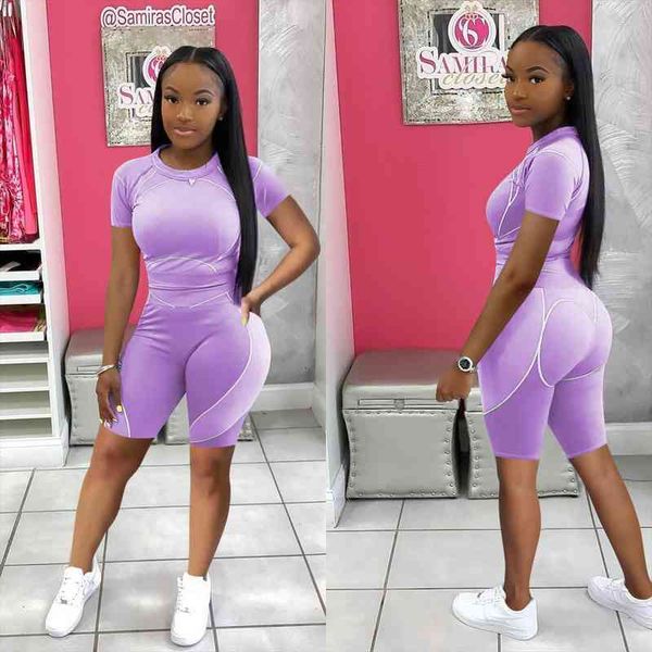 summer vacation outfit 2 piece set short sleeve t shirt biker shorts for women striped tracksuit sporty matching set, Gray
summer vacation outfit 2 piece set short sleeve t shirt biker shorts for women striped tracksuit sporty matching set, Gray