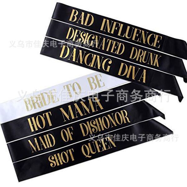 bachelorette party sashes bride to be squeen shoulder strap mess etiquette belt with various pattern 2jqa j1
bachelorette party sashes bride to be squeen shoulder strap mess etiquette belt with various pattern 2jqa j1