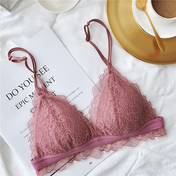 eyelash lace bralette for women triangle cup bra soft lingerie wireless small chest brassiere push up bralet underwear, Red;black
eyelash lace bralette for women triangle cup bra soft lingerie wireless small chest brassiere push up bralet underwear, Red;black