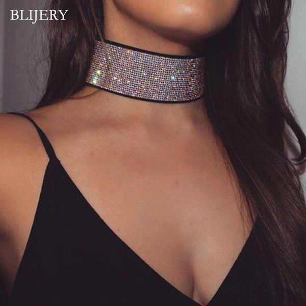 blijery multicolour full rhinestone crystal wide choker necklaces for women diamante collar necklace wedding party jewelry gifts, Golden;silver
blijery multicolour full rhinestone crystal wide choker necklaces for women diamante collar necklace wedding party jewelry gifts, Golden;silver