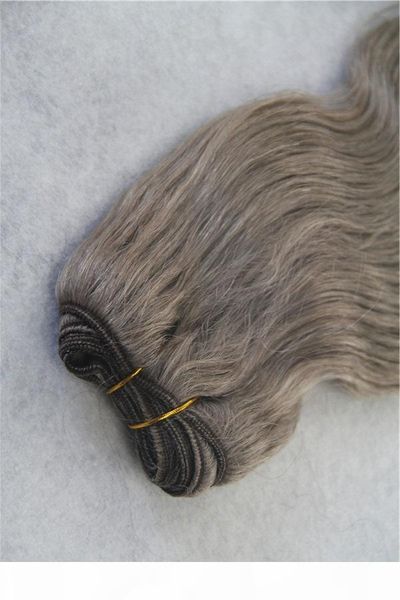 silver gray color brazilian virgin hair weave bundles body wave 100% human hair weaving 7a double weft hair extensions, Black
silver gray color brazilian virgin hair weave bundles body wave 100% human hair weaving 7a double weft hair extensions, Black