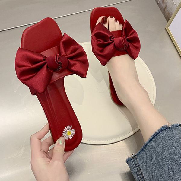 little daisy bow outside wearing slippers women's summer 2020 new fashion holiday soft bottom word sandal net red x1020, Black
little daisy bow outside wearing slippers women's summer 2020 new fashion holiday soft bottom word sandal net red x1020, Black
