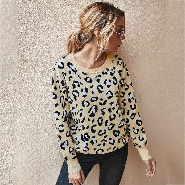 2021 new leopard spring jumper the hollow neck out sleeve long ladies white sweater knitted for female xtzj, Black;brown
2021 new leopard spring jumper the hollow neck out sleeve long ladies white sweater knitted for female xtzj, Black;brown