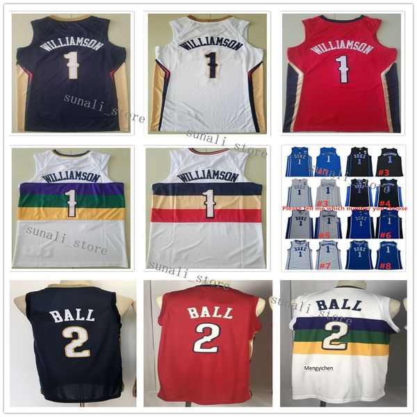 stitched youth kids zion 1 williamson jerseys college basketball 2020 new blue red white lonzo 2 ball shirts shorts, Black;red
stitched youth kids zion 1 williamson jerseys college basketball 2020 new blue red white lonzo 2 ball shirts shorts, Black;red