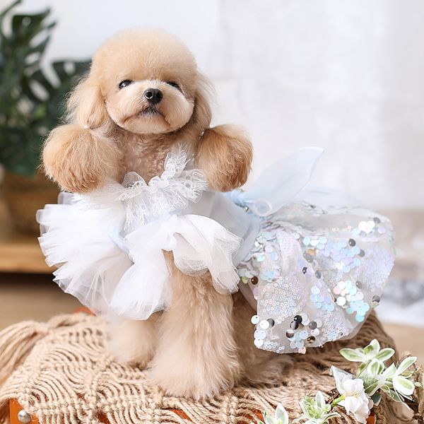 handmade dog apparel clothes princess dress dreamy light blue tulle lace chameleon sequin skirt more layers yorkie poodle
handmade dog apparel clothes princess dress dreamy light blue tulle lace chameleon sequin skirt more layers yorkie poodle