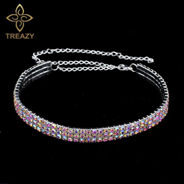 treazy bridal wedding party prom 3 row rhinestone choker necklace stretchy elegant multi-coloured crystal collier for women gift, Golden;silver
treazy bridal wedding party prom 3 row rhinestone choker necklace stretchy elegant multi-coloured crystal collier for women gift, Golden;silver