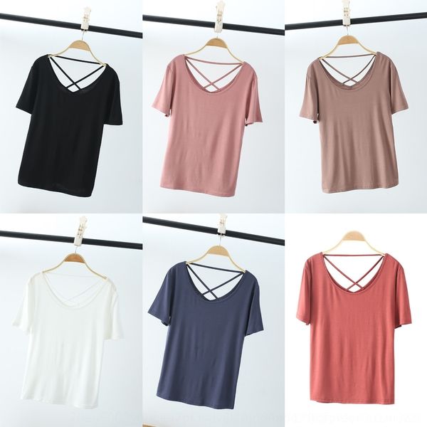 j5qyh thin modal summer new and short sleeve openwomen's t back crew neck blouse shirtt-shirt shirt loose korean spring bottomed g7sj, White
j5qyh thin modal summer new and short sleeve openwomen's t back crew neck blouse shirtt-shirt shirt loose korean spring bottomed g7sj, White