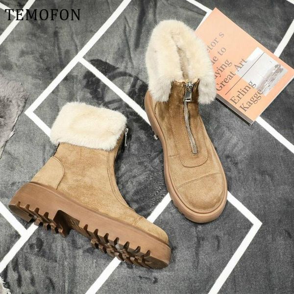 temofon women warm snow boots 2020 winter autumn black brown suede shoes fashion plush martin ankle boots women footwear hvt1529
temofon women warm snow boots 2020 winter autumn black brown suede shoes fashion plush martin ankle boots women footwear hvt1529