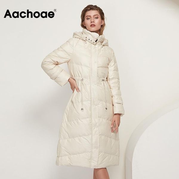 aachoae solid long white duck down coat women winter thicken casual long sleeve hooded coat lady drawstring a line puffer jacket1, Black
aachoae solid long white duck down coat women winter thicken casual long sleeve hooded coat lady drawstring a line puffer jacket1, Black