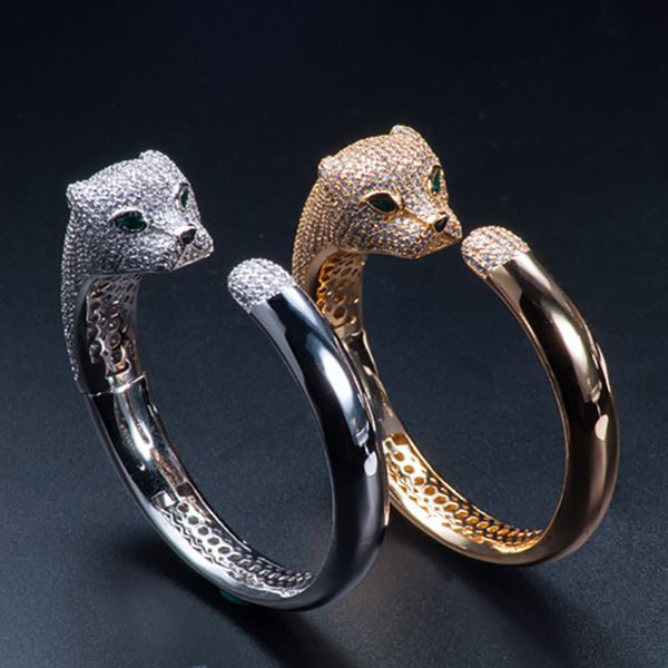 leopard head european and american animal zodiac diamond leopard head bracelet ring bracelet exaggerated versatile wholesale, Silver
leopard head european and american animal zodiac diamond leopard head bracelet ring bracelet exaggerated versatile wholesale, Silver