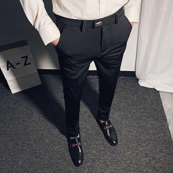 new men's business suit pant ankle length casual mens dress pants 2020 spring formal work trousers pantalon 28-361, White;black
new men's business suit pant ankle length casual mens dress pants 2020 spring formal work trousers pantalon 28-361, White;black