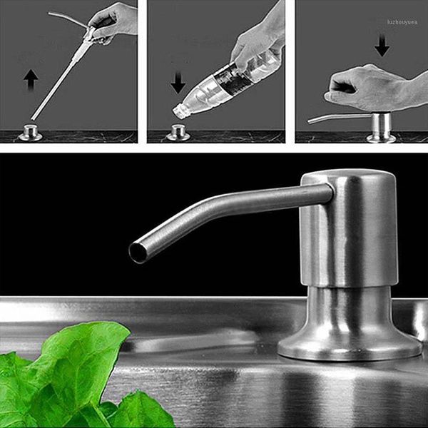 330ml kitchen sink detergent shampoo soap liquid dispenser pressing pump brushed nickel head abs bottle bath accessories1
330ml kitchen sink detergent shampoo soap liquid dispenser pressing pump brushed nickel head abs bottle bath accessories1