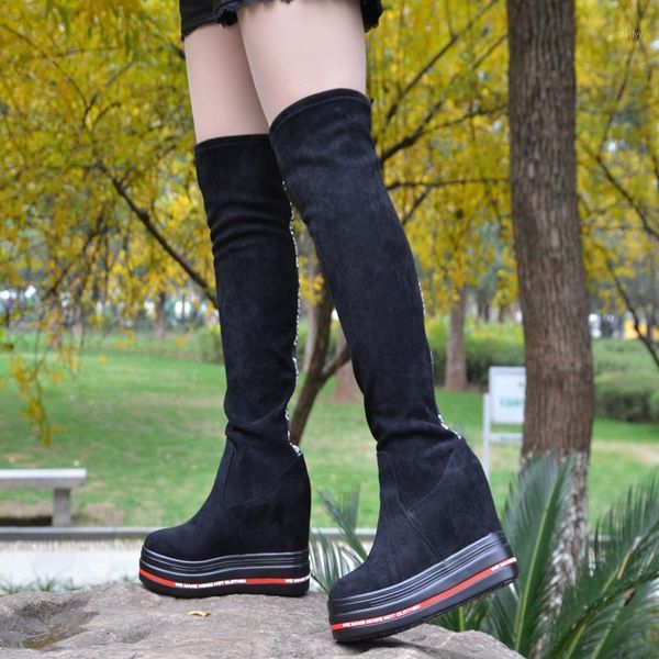 boots autumn and winter 12 cm over the knee elastic women's korean high-heeled1, Black
boots autumn and winter 12 cm over the knee elastic women's korean high-heeled1, Black