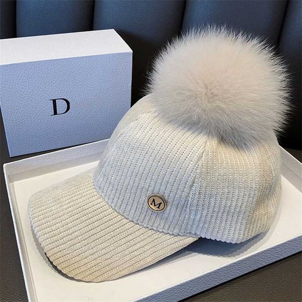 ht006 autumn winter hip hop felt baseball cap women thick warm bone hat female fashion polyester fur pom hats 220107, Blue;gray
ht006 autumn winter hip hop felt baseball cap women thick warm bone hat female fashion polyester fur pom hats 220107, Blue;gray