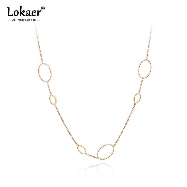 chains lokaer bohemia stainless steel oval geometry choker necklace jewelry rose gold chain link pendant for women girl n19120, Silver
chains lokaer bohemia stainless steel oval geometry choker necklace jewelry rose gold chain link pendant for women girl n19120, Silver