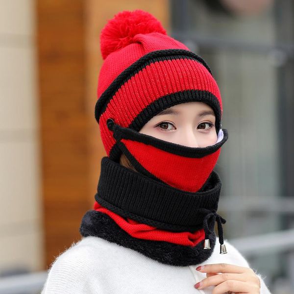 women's caps knitted warm scarf windproof knitted scarf hat sets winter fleece inside warm for women real fur pompom, Blue;gray
women's caps knitted warm scarf windproof knitted scarf hat sets winter fleece inside warm for women real fur pompom, Blue;gray