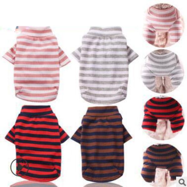 pet clothes elastic bottoming shirt pet dog striped clothes cotton warm winter t-shirt cat puppy costume apparel for small medium dog 34 p2
pet clothes elastic bottoming shirt pet dog striped clothes cotton warm winter t-shirt cat puppy costume apparel for small medium dog 34 p2