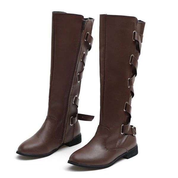 boots fashion women's winter cross strap knee high bootie warm casual shoes women leather ladies snow female femme, Black
boots fashion women's winter cross strap knee high bootie warm casual shoes women leather ladies snow female femme, Black