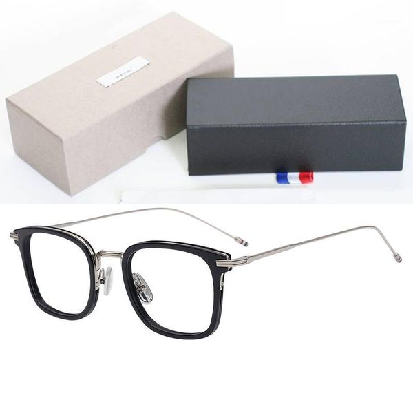 thom brand design titanium acetate optical eyeglasses frame men lightweight rectangle women's glasses prescription eyewear1, Black
thom brand design titanium acetate optical eyeglasses frame men lightweight rectangle women's glasses prescription eyewear1, Black