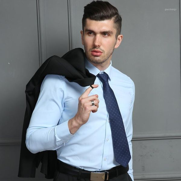 2019 autumn brand men shirt fit striped business formal shirt long sleeve men dress shirts office work plus size male 7xl1, White;black
2019 autumn brand men shirt fit striped business formal shirt long sleeve men dress shirts office work plus size male 7xl1, White;black