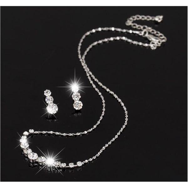 fashion austria crystal earrings necklaces bridal jewelry sets christmas gift dress wedding accessories jewellery sqcfgc homes2007, Silver
fashion austria crystal earrings necklaces bridal jewelry sets christmas gift dress wedding accessories jewellery sqcfgc homes2007, Silver